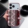 Винтажный чехол для телефона из ТПУ с узором тотема для iPhone 17 16e 16 15 Pro Max 14 13 12 Pro Max 11 Air Мягкая кожаная текстура Силиконовый чехол