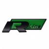 For Volkswagen For Volkswagen VW Rline R Polo Passat B5 B6 B7 Golf Jetta Touareg Bora CC 3D Car Grille Badge Side Decal Trunk Emblem Sticker AVZ1