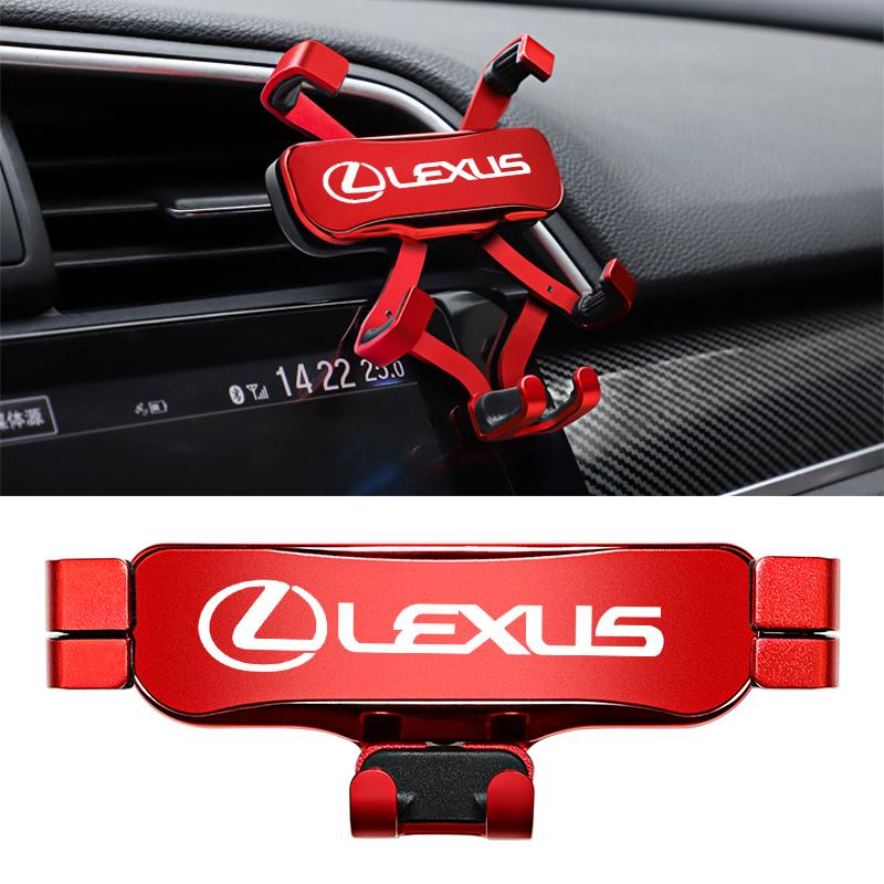 Zinc Alloy Car Styling Phone Holder Air Vent Mount Clip For Lexus FSPORT LBX NX RX 350h 450h ES UX 300e GS GX IS LS LX CT LC RC