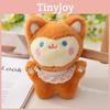 Adorable Fluffy Lace Fox Keychain Plush Toy Soft And Cute Animal Stuffed Doll
