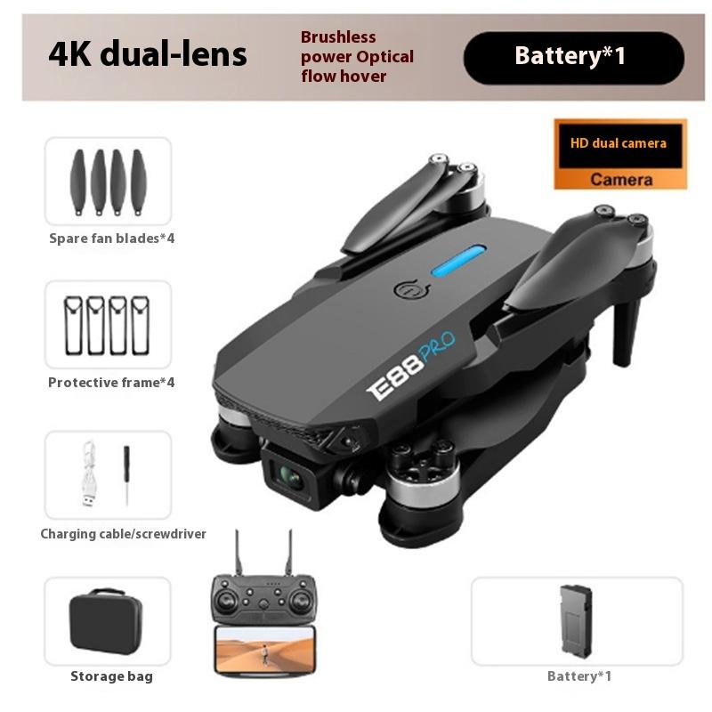 Дрон 8k Длительный срок службы батареи Бесщеточный складной квадрокоптер Высокое разрешение Аэрофотосъемка Дистанционное управление Самолет Игрушка