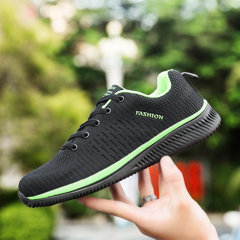 Spring Hot-Selling Couple Sports Shoes Mesh Fly-Woven Fitness Casual Lightweight Running Shoes