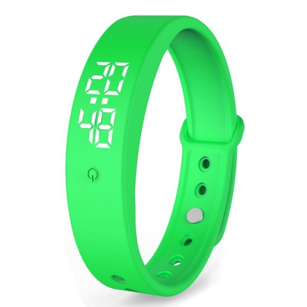 Body Temperature Monitor Silent Wristband Vibration Wake-Up LED Digital Smart Bracelet  School Use