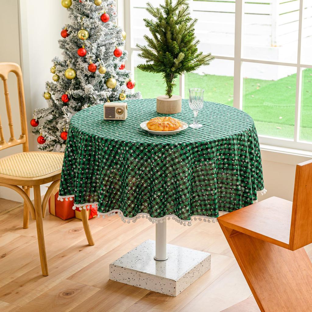 Rectangle Dining Table Cloth Striped Three-Dimensional Embroidery Flower Small Fresh Cover Cloth Tablecloth Art Cotton And Linen