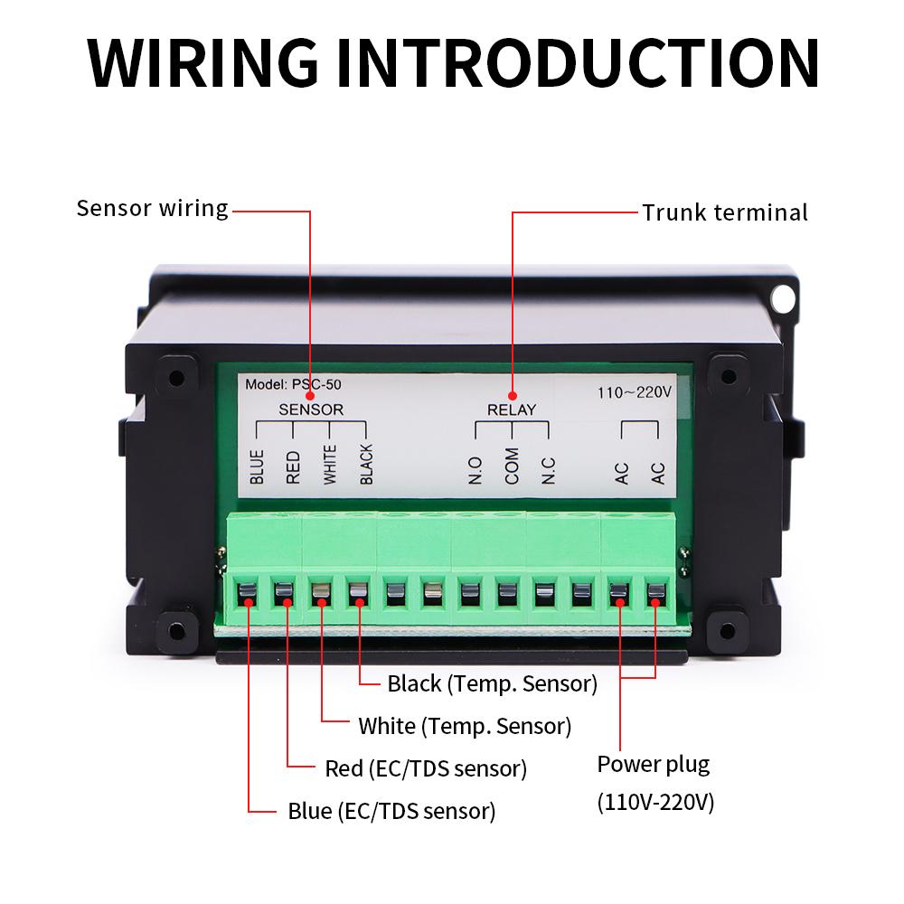 Онлайн-измеритель проводимости EC и TDS, тестер TDS, промышленный контроллер EC и TDS для очистки воды, тестер