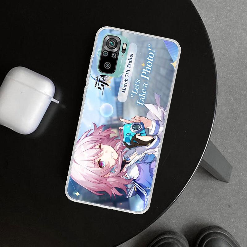 Чехол для телефона Honkai Star Rail Марч 7-я для Xiaomi Redmi Note 15 14 13 12 11 Pro Plus 14S 12S 11S 11T 11E 10S 10 Индивидуальный