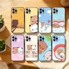 Милый Чехол Для Телефона B-BuBu D-DuDu Для iPhone17,16,15,14,13,12Plus,Pro Max,XS,5G Мягкий Силиконовый Черный Чехол