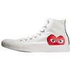 Кеды унисекс Comme Des Garçons x Chuck 70 Hi Play Белые 1CK709