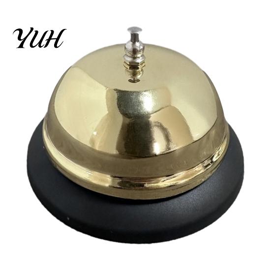 Easy Press Call Bell Stainless Steel Service Bell, Kitchen with Non Slip Base Customer for Restaurant, Loud Durable Metal Ding Office Reception