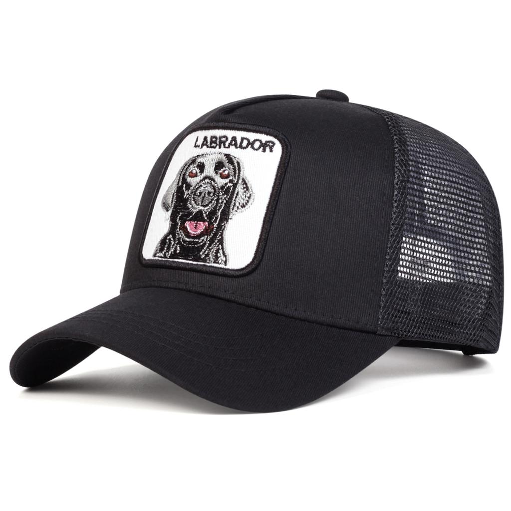 Fashion Summer Dog Embroidery Cotton Hat Couple Outdoor Sunscreen Baseball Cap Dad Hats Snapback Caps Golf Hat Mesh Hat