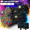 Solar LED String Lights 50/20 LEDs IP65 Waterproof 8 Modes Fairy Lights for Outdoor Garden Christmas Party Wedding Decoration