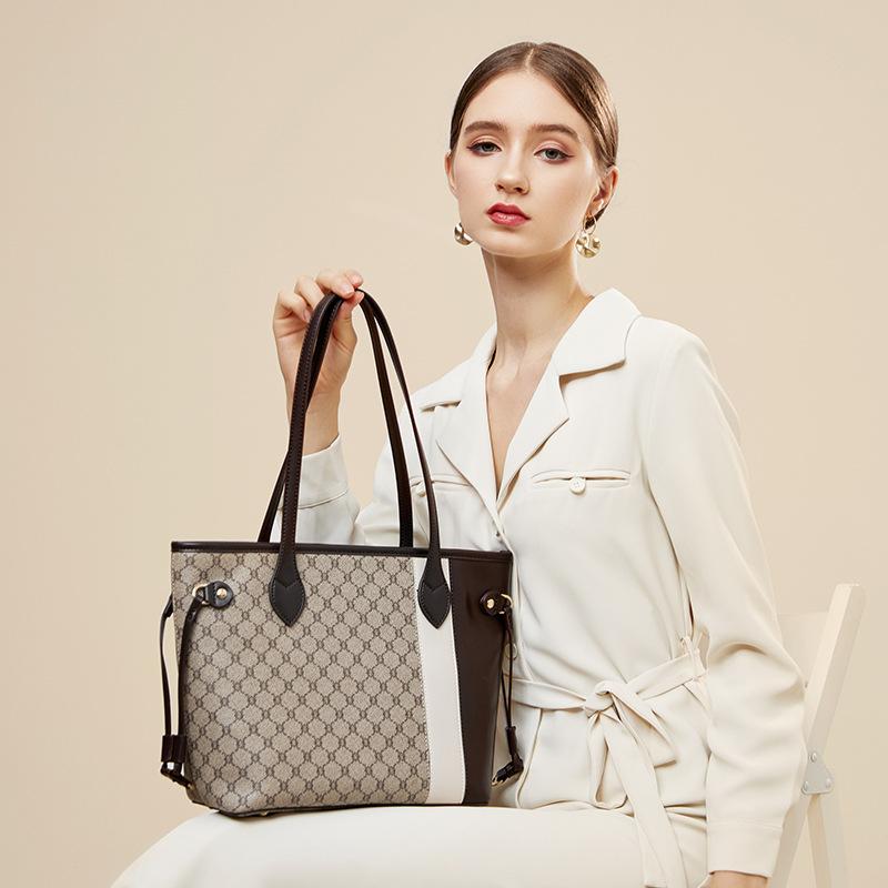 Женская сумка Baobao, новинка 2023 года, модная сумка-тоут на одно плечо, ретро-панель, большая вместительная сумка с принтом для женщин