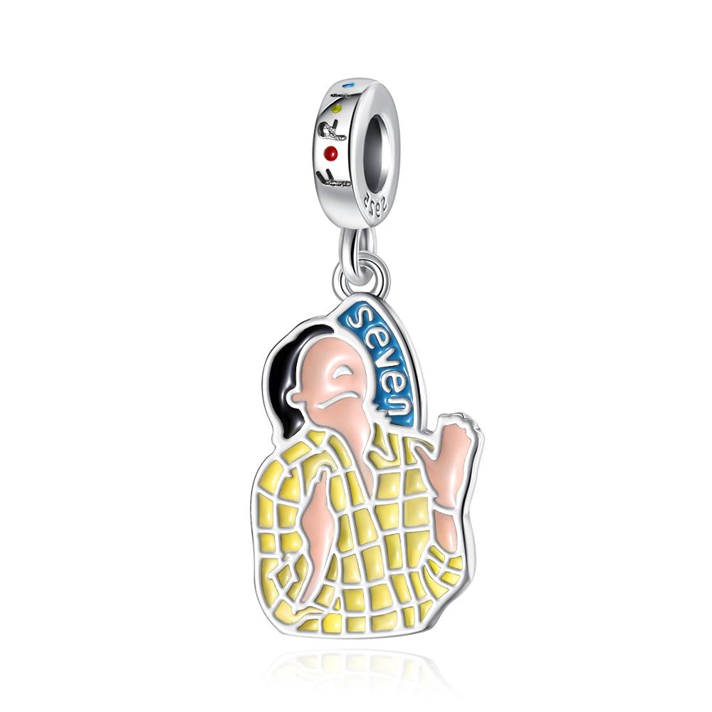 925Silver Good Friend TV Trinkets Leisure Sports Exquisite Charm Pendant Fit for Original Bracelet DIY Women's Boutique Jewelry