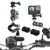 Alloy Metal Motorcycle Camera Holder Handlebar Bicycle Tripod Mount Bike Bracket for GoPro 12 DJI Insta Phone Camera Accessories