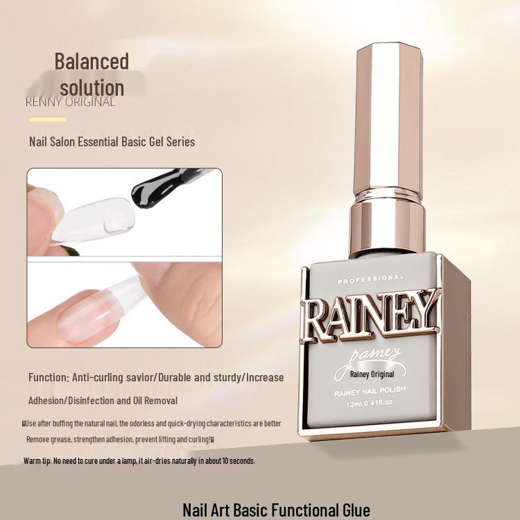 Reni Original Solid Color Rubber Base Nail Gel - Long-Lasting, Wear-Resistant Reinforcing Sealer