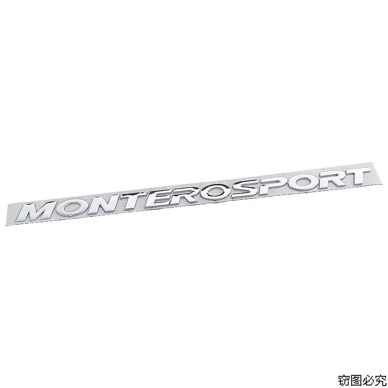 3D Raised Chrome Black Letters Rear Boot Trunk Tailgate Emblem Badge Sticker for Mitsubishi MONTERO SPORT Auto Car Accessories