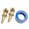 2Pcs Quick Plug Ball Inflator Air Clamp Kits 1/4inch FNPT Tire Inflator Gauge Nozzle  For Air Chucks