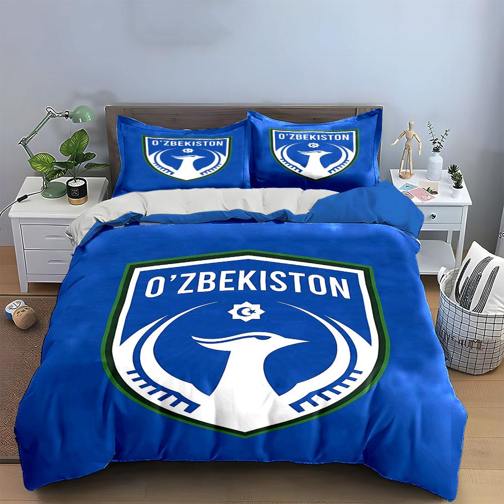 Uzbekistan Emblem Bedding Set Bedding Duvet Cover Set Duvet Cover Pillowcases (1 * Duvet Cover 2 * Pillowcases, without duvet insert)