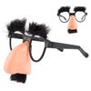 Comedic Novelty Glasses with Nose, Eyebrows, and Mustache for Parties and Pranks