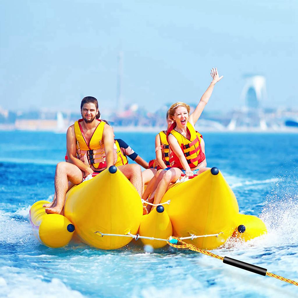 Watersports Tow Harness 1-3Rider Boat Tow Harness 16-strand Hollow Braid Polypropylene Rope