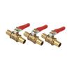 ACROPIX Прицеп грузовика Латунный шаровой кран 10мм x 10мм Универсальный Золотистый 3шт