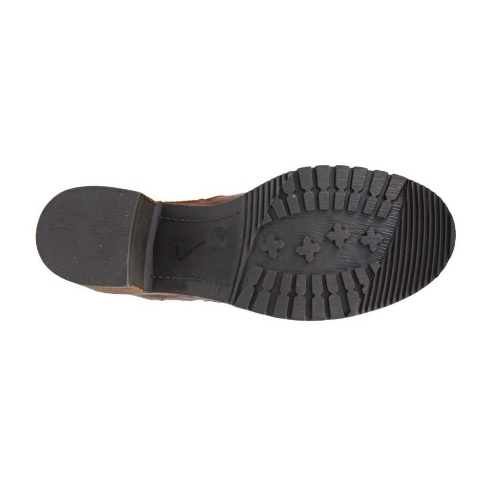 Woodland Женские/женские кожаные ботильоны с двойной молнией