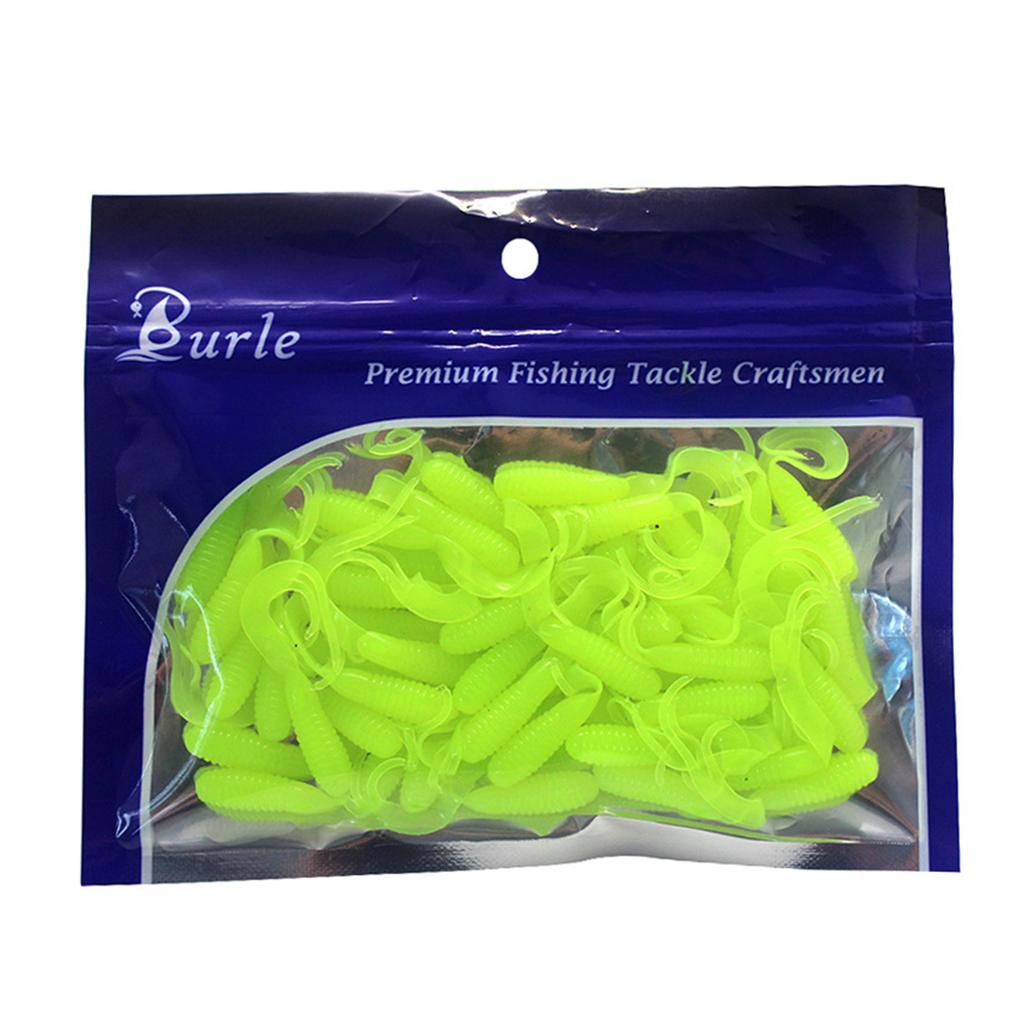 50Pcs Fishing Lures Soft Fishing Lures Soft Twister Tail Swimbaits Lures Twister Tail Swimbaits Soft Artificial Lures