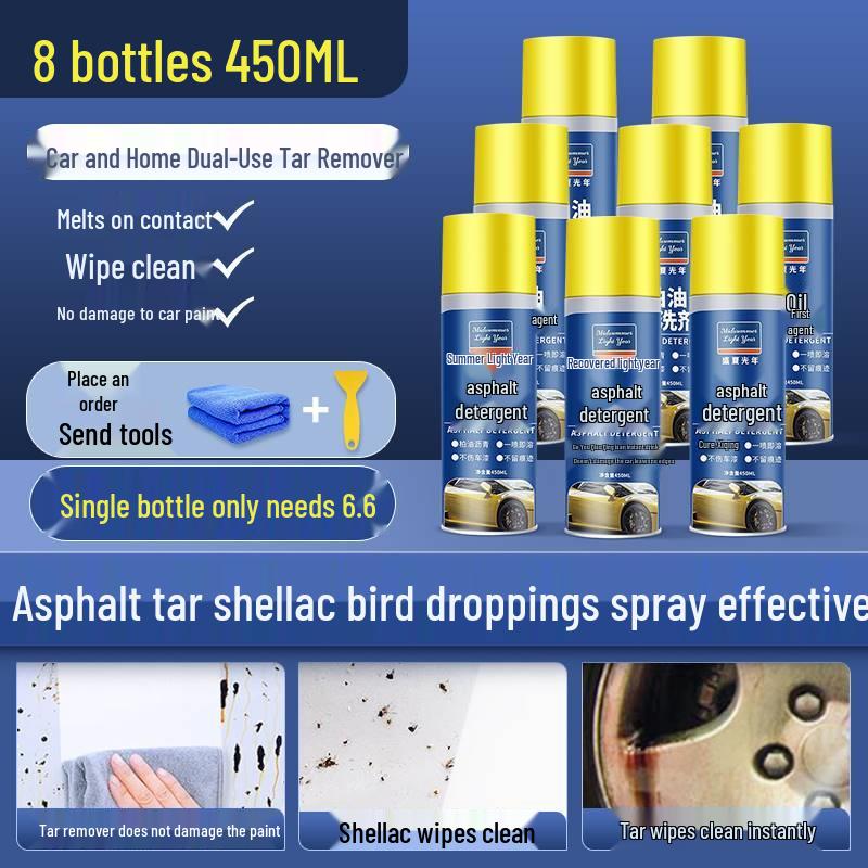 Asphalt & Stain Remover: Effective Car Wash for White Vehicles - Tackles Tree Sap and Gum