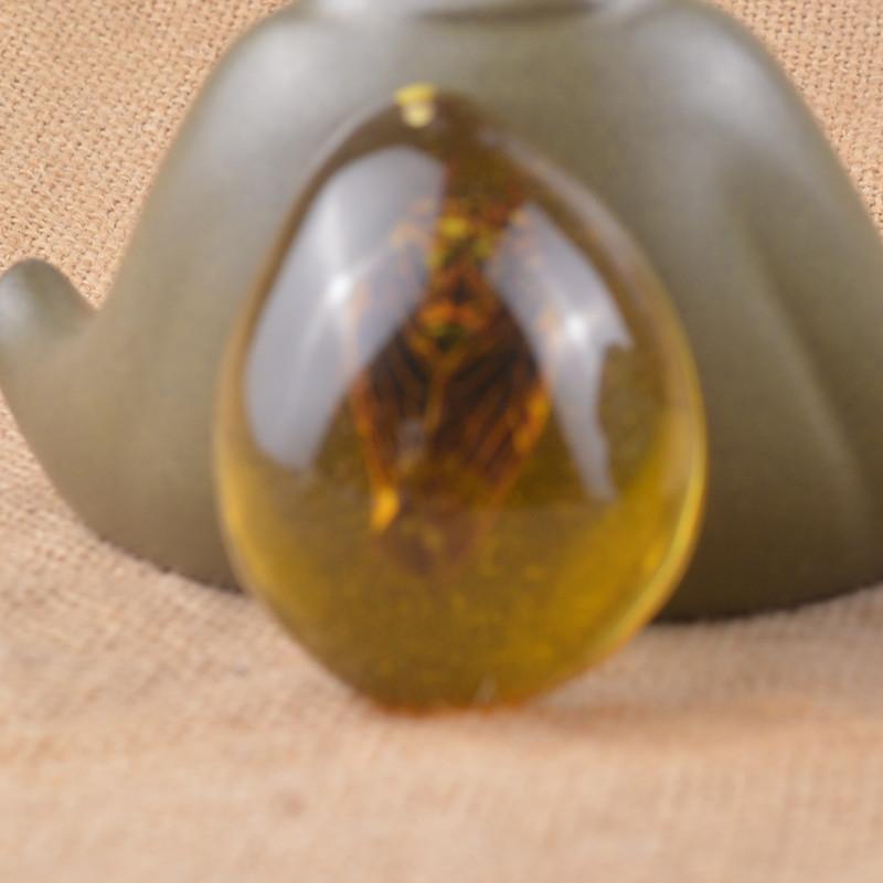 Янтарная бабочка, насекомое, каменный кулон, ожерелье, ручная полировка, подарок