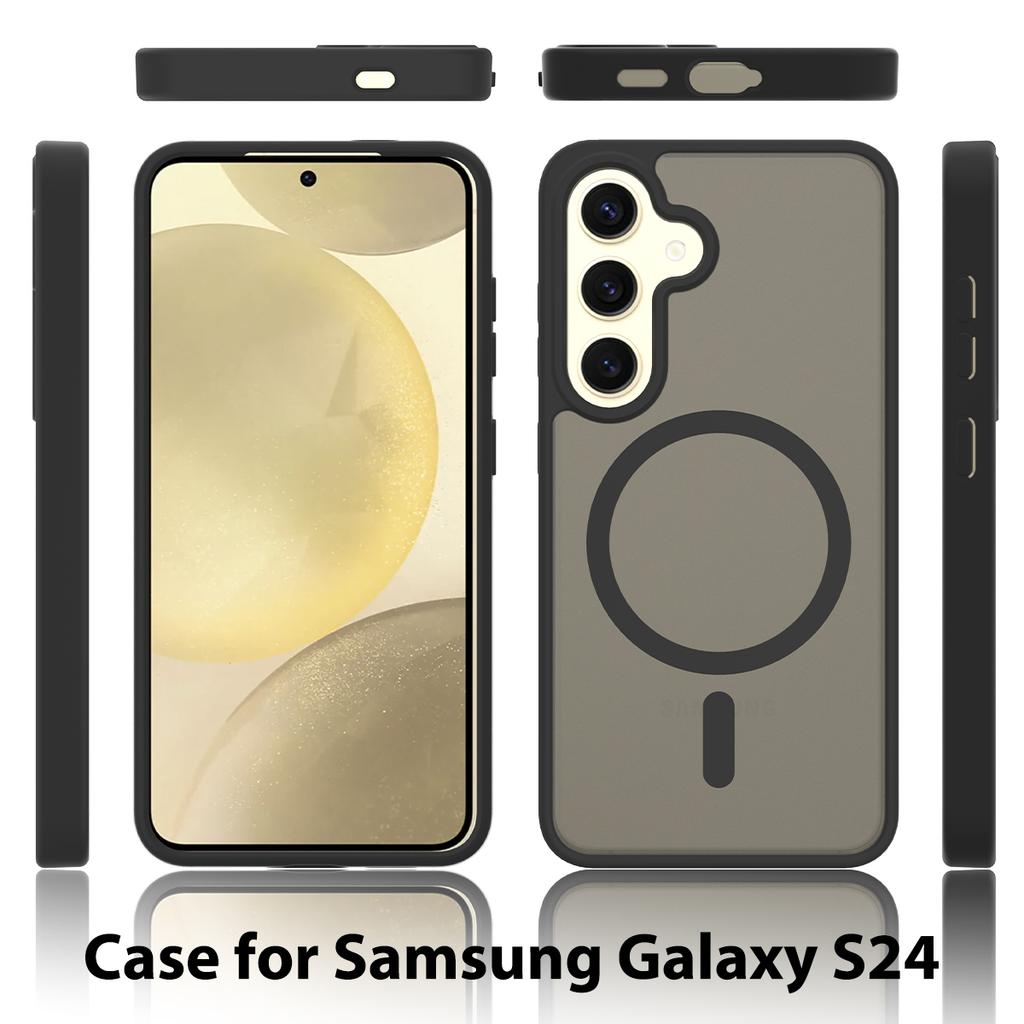 Матовый магнитный чехол для телефона Magsafe Mag Safe Samsung Galaxy S26 Plus S25 Fe S24 S23 Ultra S22 A15 A16 A26 A35 A36 A56 A37 A55 A57 Задняя крышка телефона