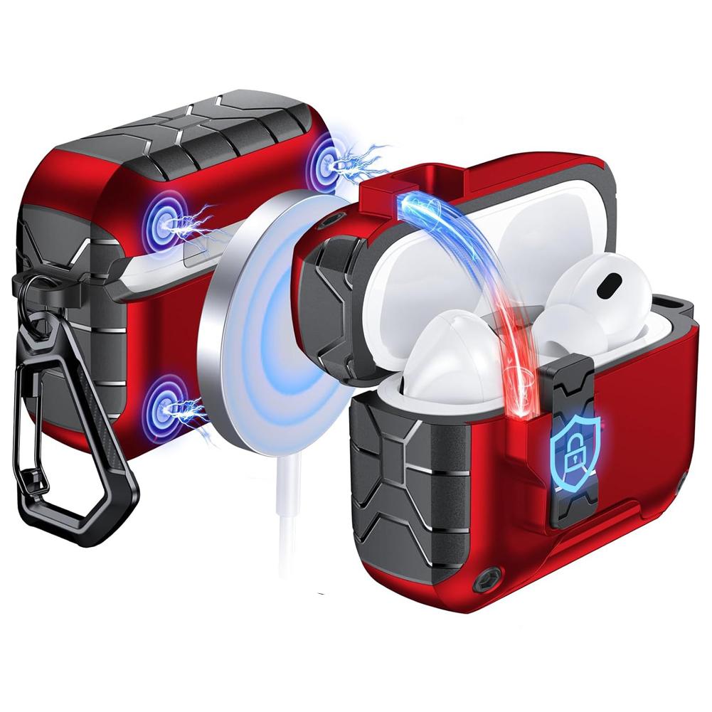 Автоматическое открытие для чехла AirPods Pro 3-го поколения с магнитом, совместим с зарядным чехлом Apple AirPods, полная защитная крышка с брелоком