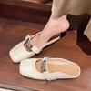 Тапочки Baotou, женская верхняя одежда, весна-осень 2025 года, плоская подошва, одна педаль, ленивые туфли, мягкие, большого размера, туфли Мэри Джейн
