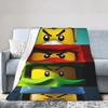 N-ninjagos  Blanket  Warm Soft Fluffy Plush Throw Blanket For Child Couch Chair Flannel Bedspread Bed Cover