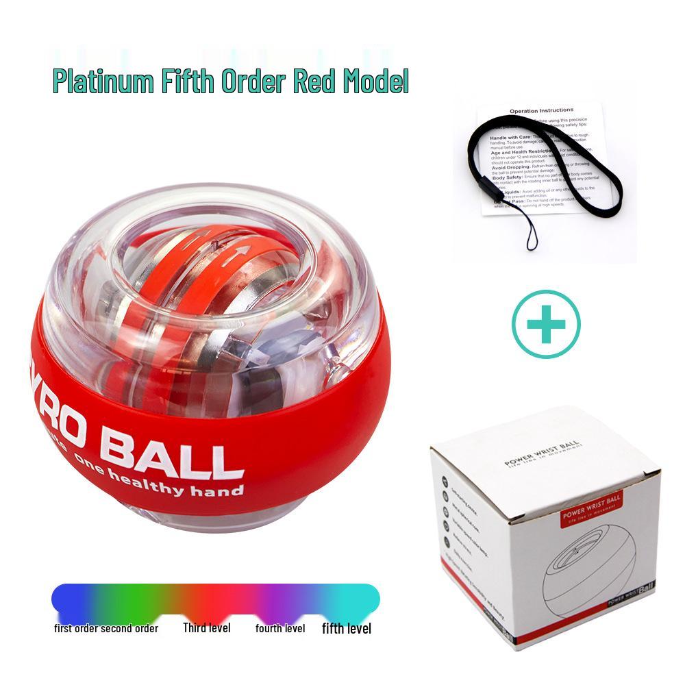 Светящийся фитнес-гироскоп: Кистевой и предплечевой тренажер - Ослепительный платиновый хват