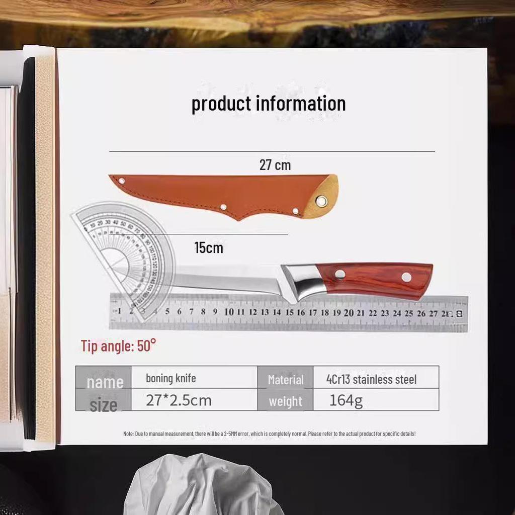 1 шт. Многоцелевой нож для обвалки и мясника из нержавеющей стали - Острый инструмент для разделки мяса и костей для поваров