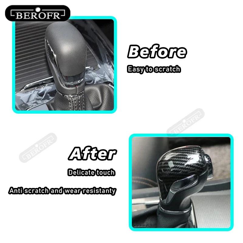 For Roewe RX5 ABS Gear Shifter Gear Protector Head Cover Car Gear Head Shift Knob Handle Cover Trim Sticker