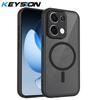 KEYSION Магнитный чехол для телефона для OPPO Reno13 13 Pro 5G Силикон+ПК Матовый Полупрозрачный Прозрачный Ударопрочный Чехол для OPPO Reno13 F 5G