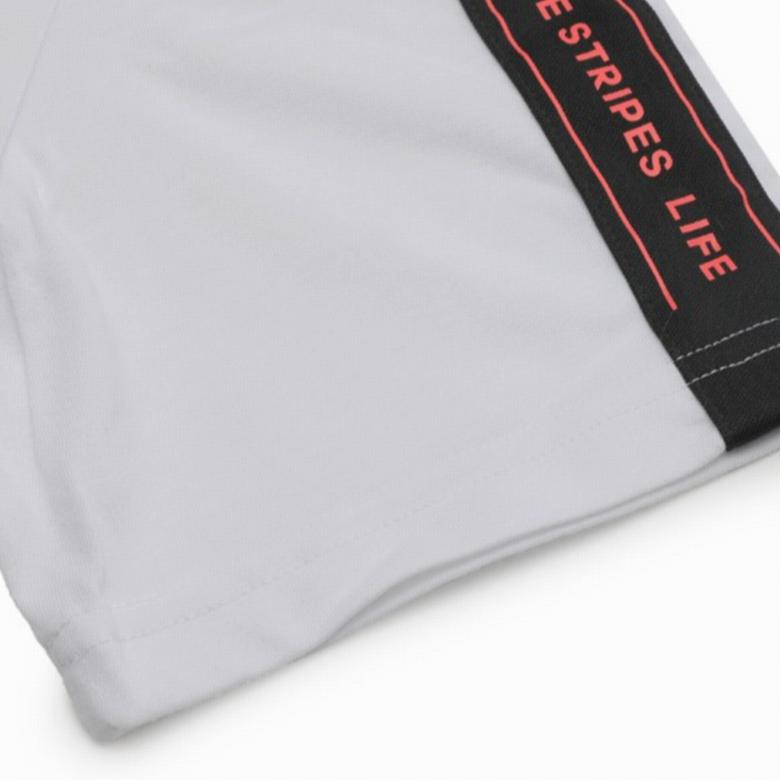 Adidas Футболка с логотипом и лентой Ss Tee, удобная футболка с коротким рукавом и круглым вырезом, женские топы белого цвета FJ6885