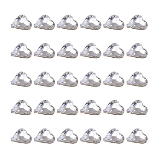 30 шт. искусственные хрустальные украшения для ногтей прозрачные изысканные капли воды персиковое сердце бабочка искусство стразы