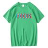 Unisexs Tshirt 100 Cotton Summer Loose Focus Print Unisex T Shirt Casual Loose oneck Unisex Tshirt Short Sleeve tshirt Male Tees