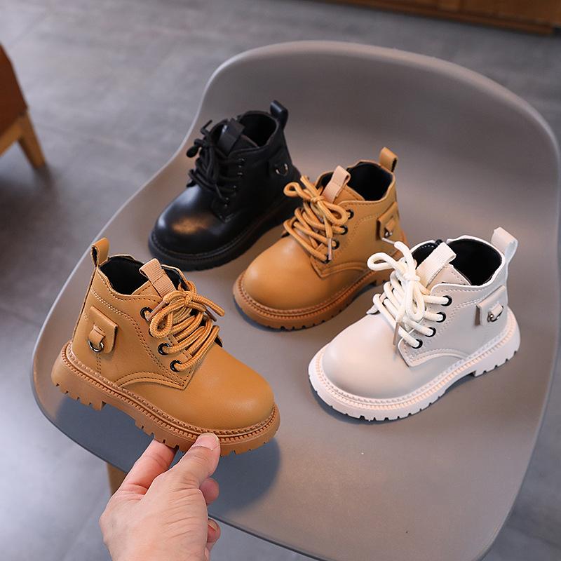 Children's Martin Boots, New Autumn and Winter Children's Shoes, Girls' Baby Boots, Little Yellow Boots, Boys' Casual Ankle Boots