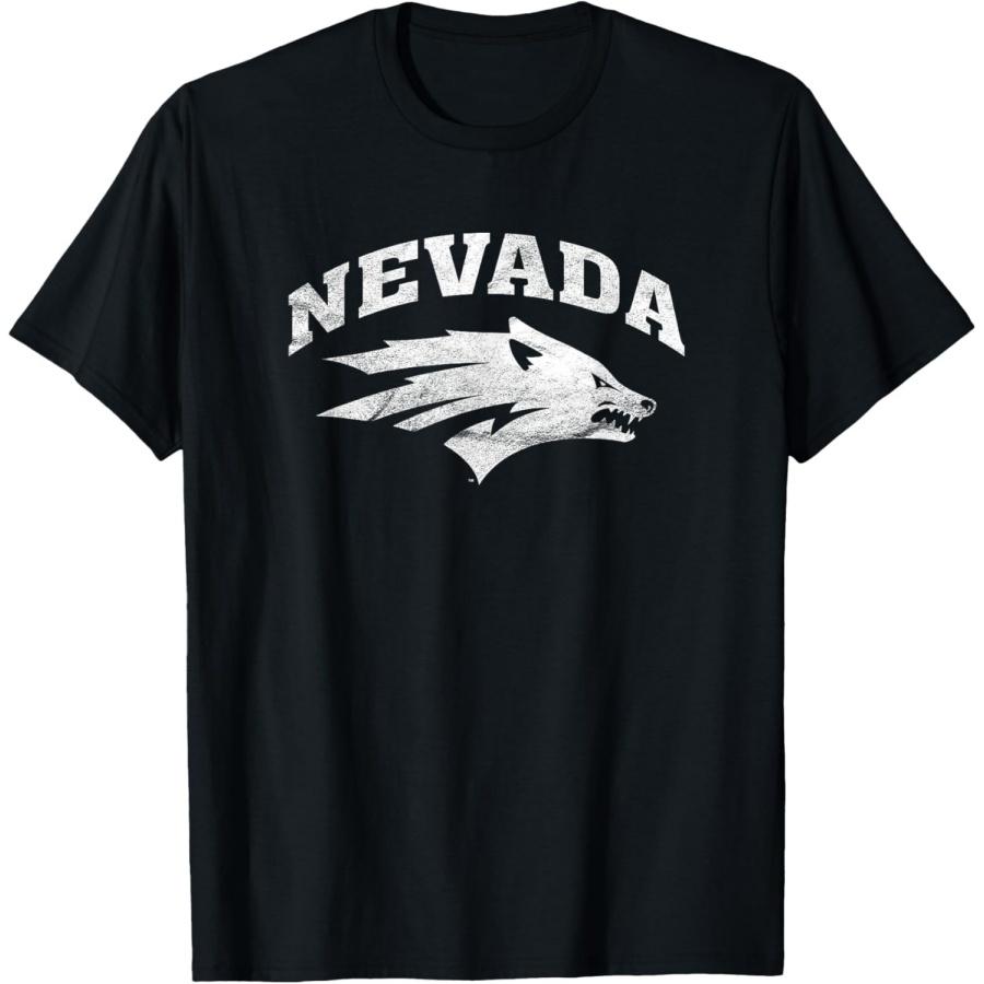 University of Nevada Reno Wolf Pack Distressed Primary Logo T-Shirt