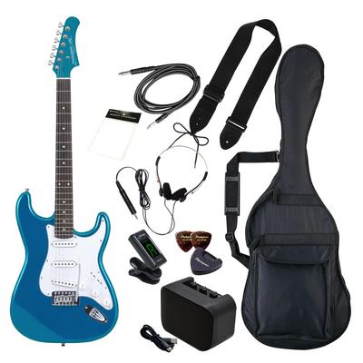 Электрогитара PhotoGenic Beginner Beginner Set ST Type Metallic Blue гаечный ключ ST-180/MBL [Мягкий чехол/щиток/мини