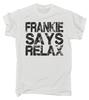 Frankie Says Relax Потертый Логотип МУЖСКАЯ 100% Хлопок Футболка Мужские Футболки Топ Рождественский ретро карнавальный костюм 80-е