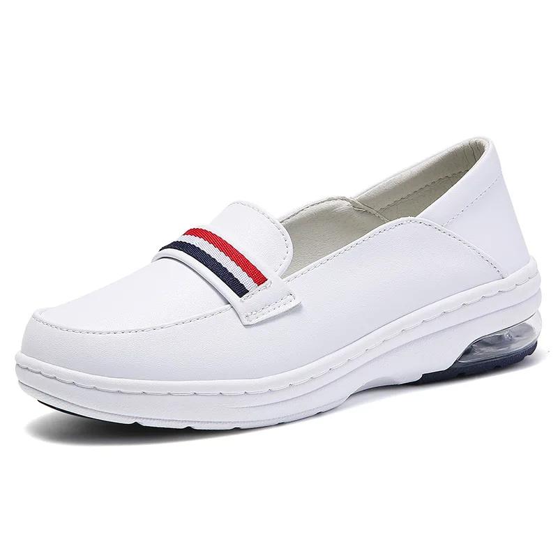 Осенне-зимняя новая обувь для медсестер, женская мягкая подошва, дышащая и неутомительная медицинская обувь, модные универсальные маленькие белые туфли