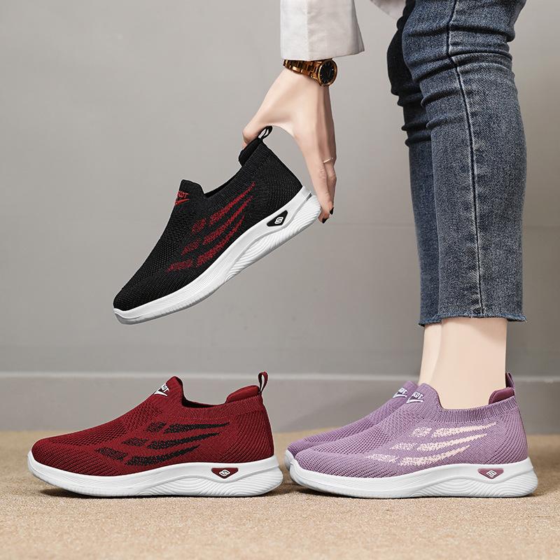 Shoes Women's Summer Single Shoes Couple Shoes Sports Shoes One Step Comfortable Casual Elderly Shoes