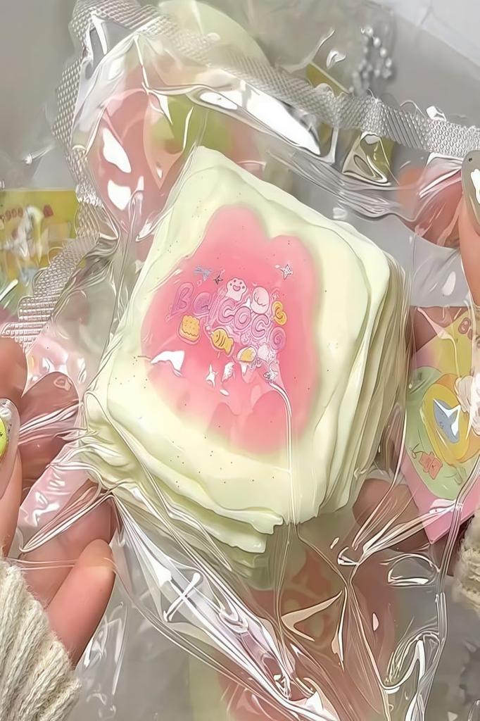 MFHFBSUW Squeeze Cake Toy Water Sensation Stress Relief Soft and Bouncy Flexible for Kids and Adults Sensory Training Anxiety Restlessness Gift Milk