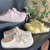 New Style of Women's Shoes with Insole Half-slipper Thick-soled One-step Shoe