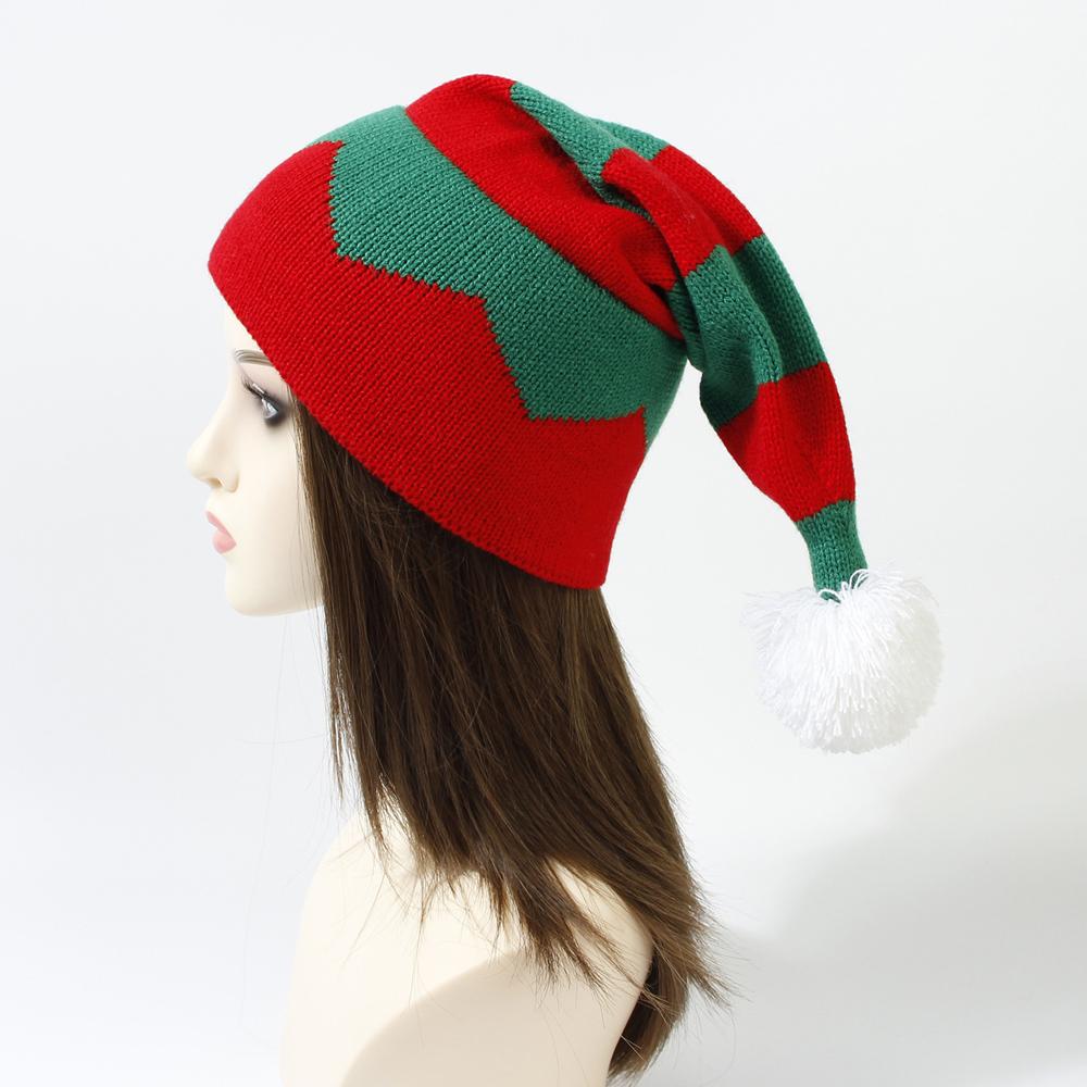 Детская рождественская шапка с помпоном, зимняя шапка для мамы и ребенка, шапка-бини, аксессуары для младенцев, детская шапка для девочек и мальчиков, рождественский подарок