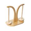 Magnetic Yarn Holder with Twirling Mechanism Wood Yarn Dispenser Double Side Thread Spool Holder for Hand Stitching